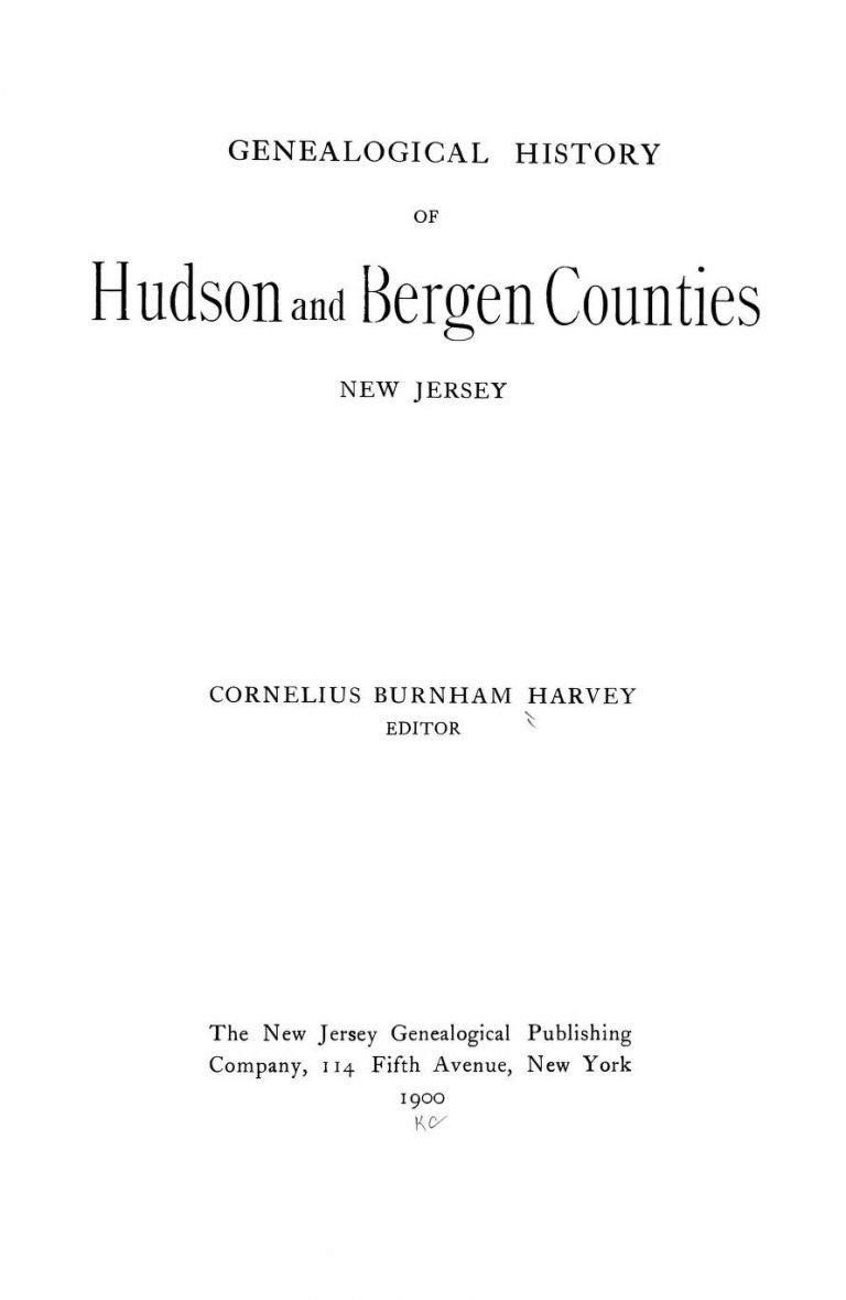The De Bow Family of Bergen County — New Jersey Genealogy